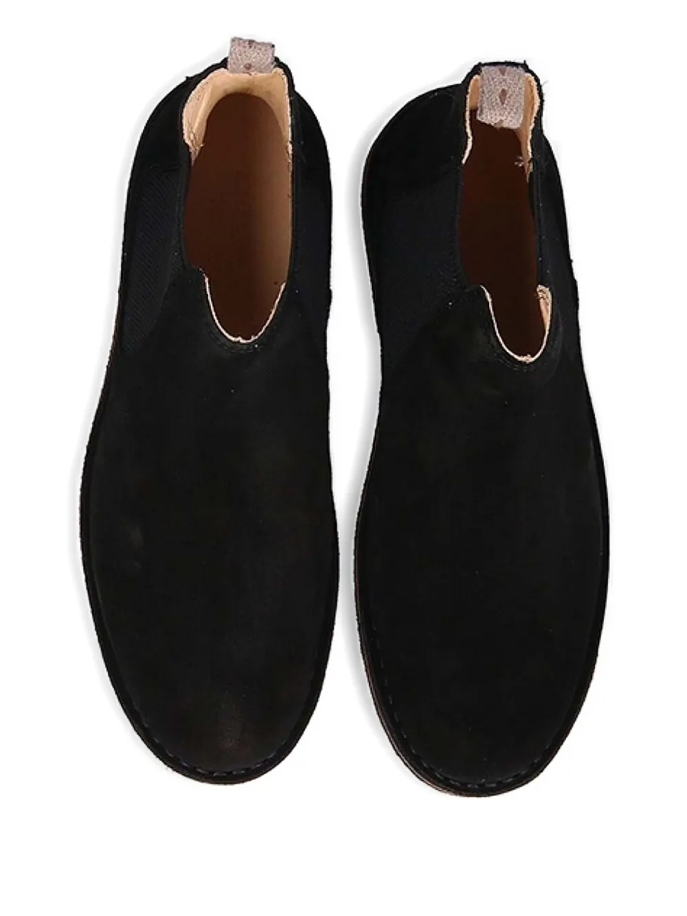 Astorflex elastic-panel suede boots Black