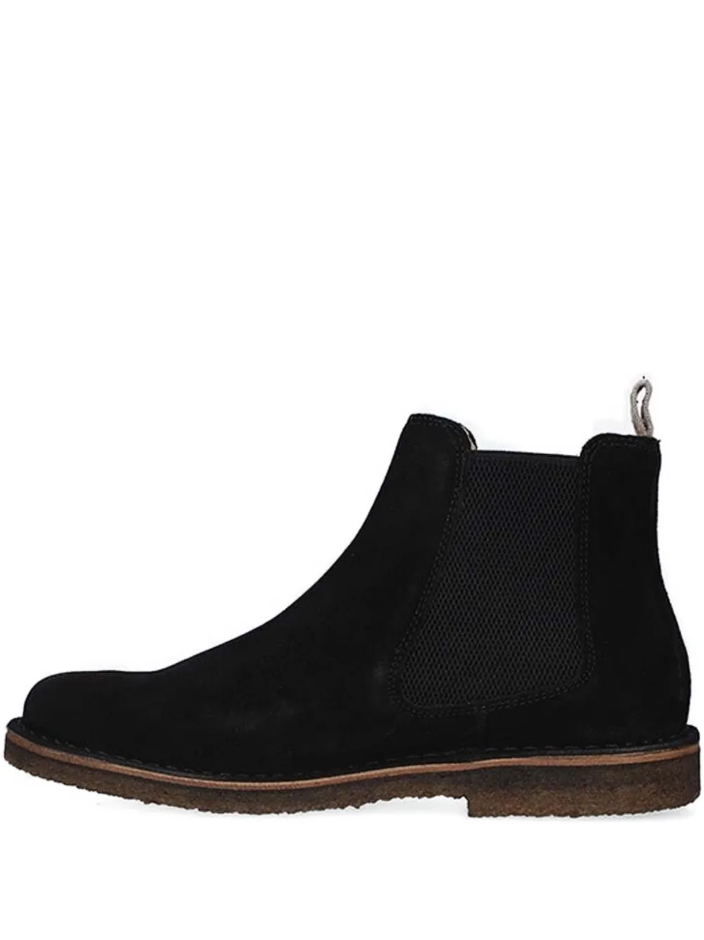 Astorflex elastic-panel suede boots Black