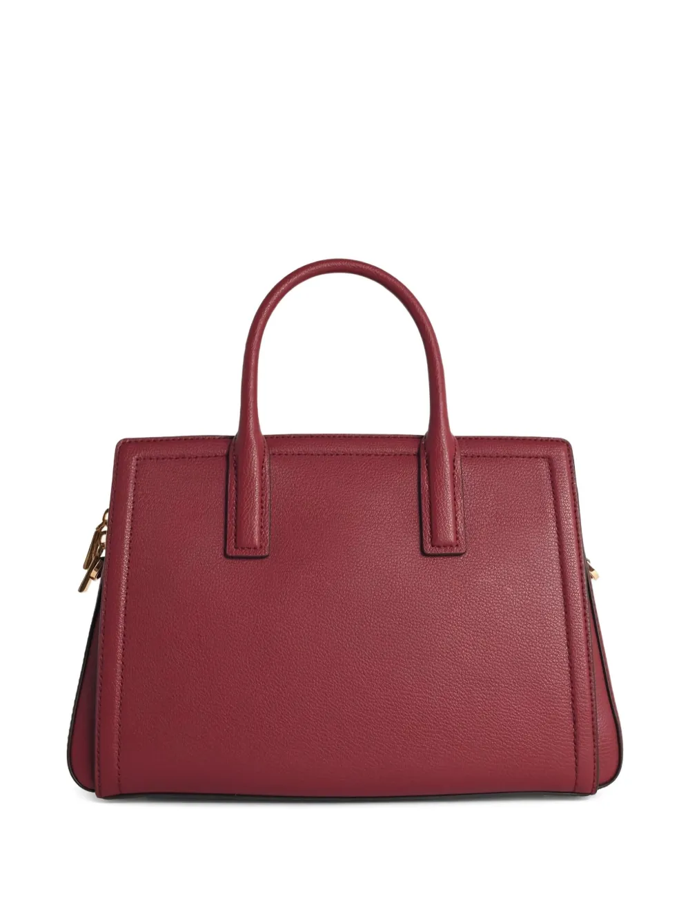 Michael Kors Logo-plaque Tote Bag In Red