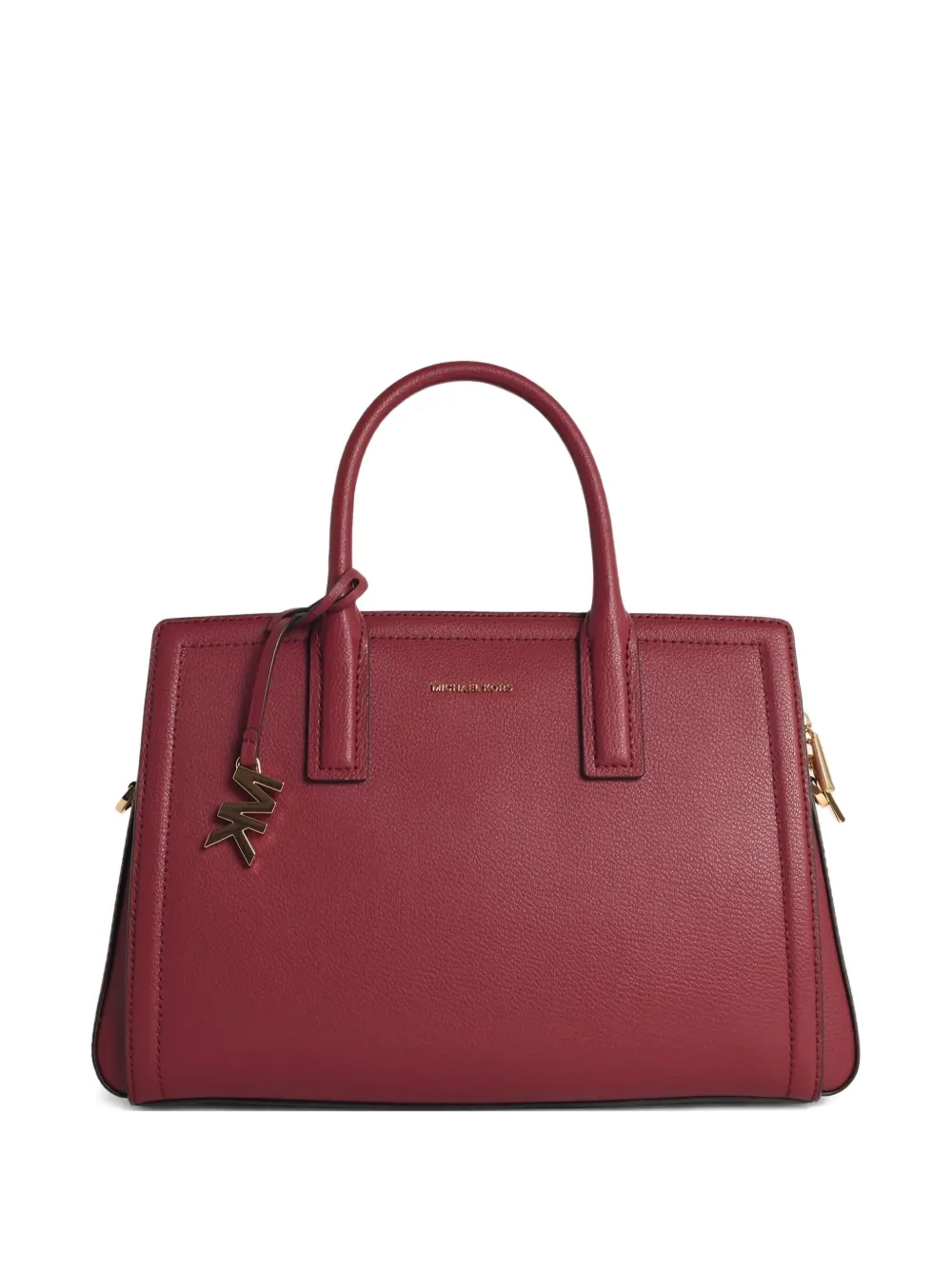 Michael Kors Logo-plaque Tote Bag In Red