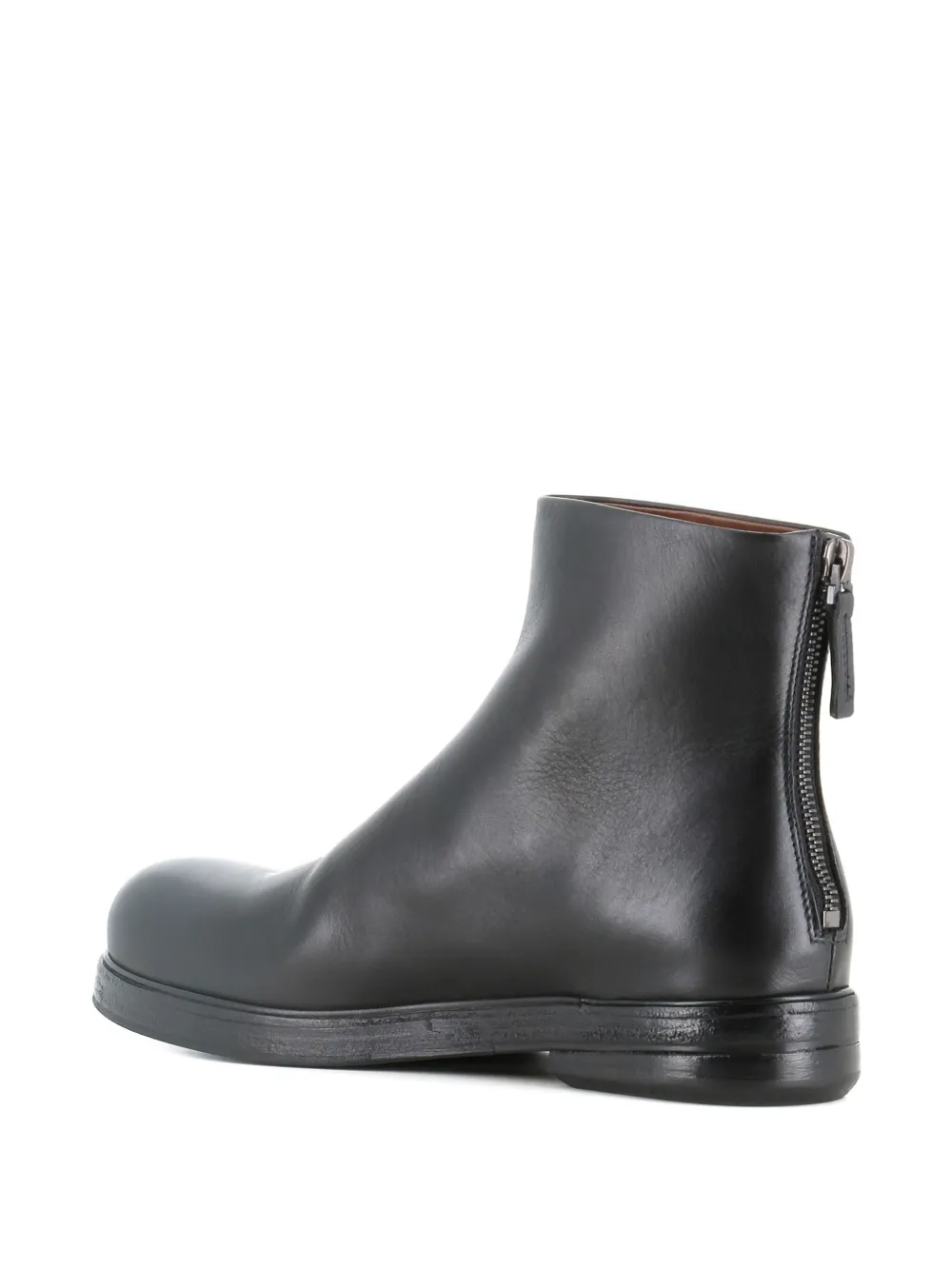 Marsèll 30mm Zucca Zeppa leather ankle boots Black