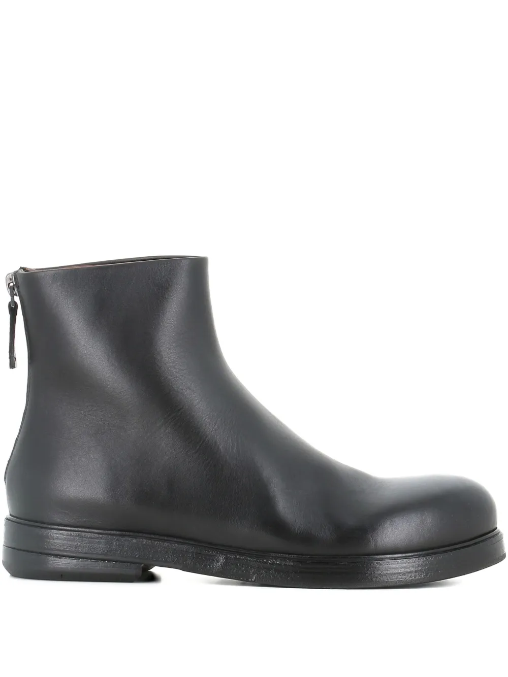 Marsèll 30mm Zucca Zeppa leather ankle boots Black