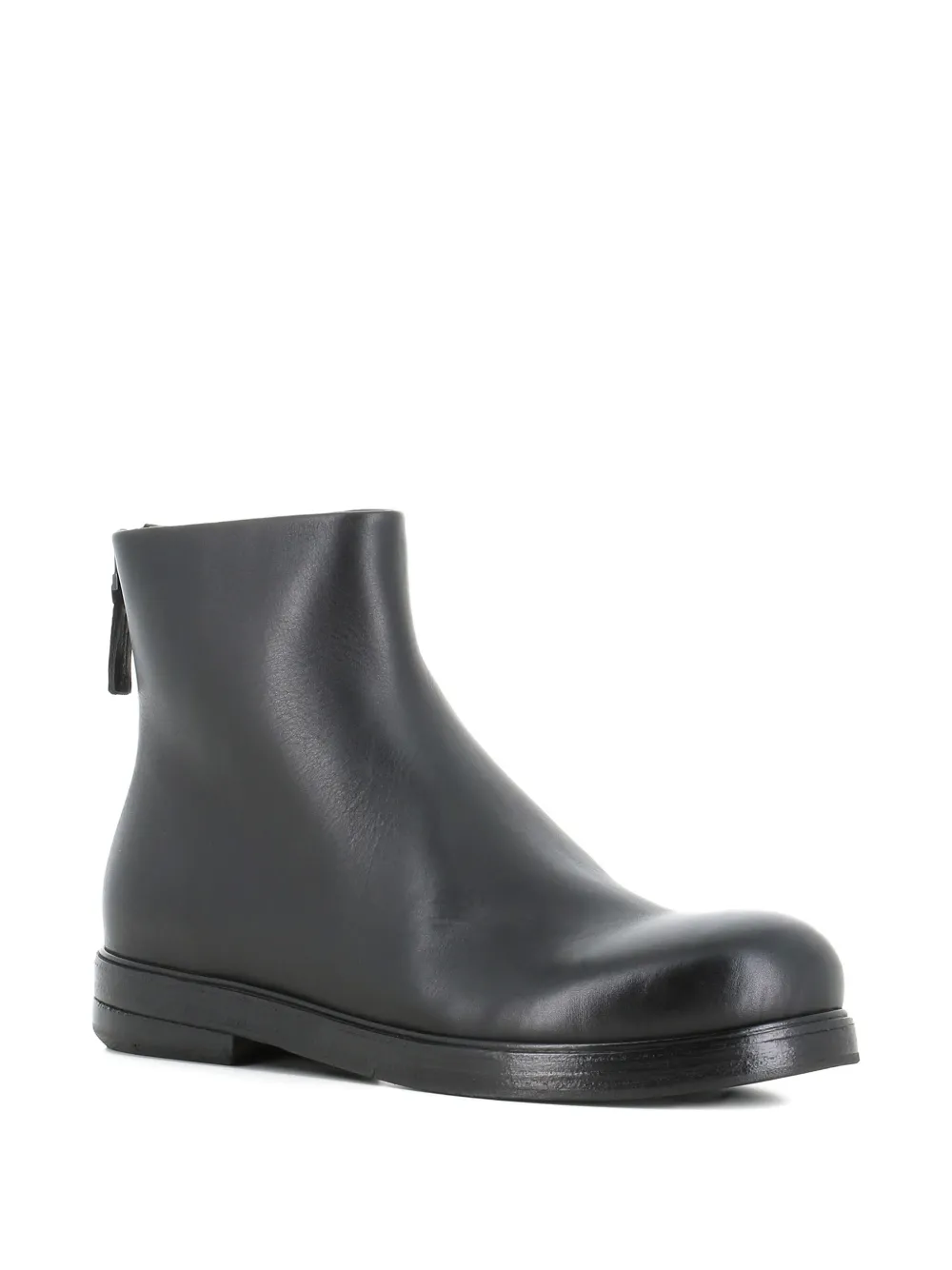 Marsèll 30mm Zucca Zeppa leather ankle boots Black