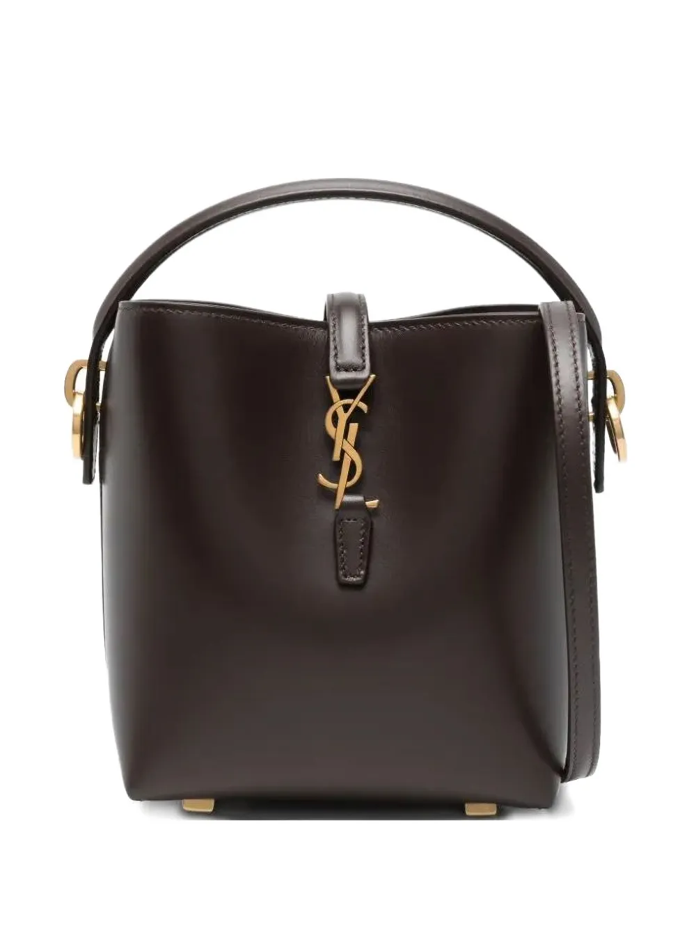 Saint Laurent mini Le 37 bucket bag Bruin