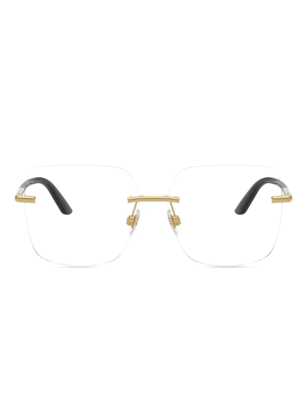 Dolce & Gabbana Eyewear Bril met geometrisch montuur Goud