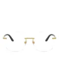 Dolce & Gabbana Eyewear geometric-frame glasses - Gold