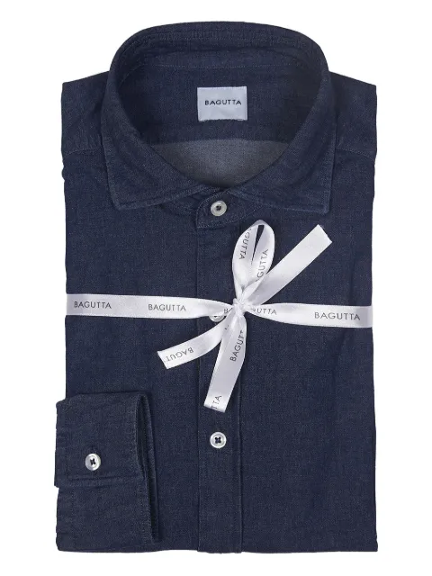 Bagutta denim button-down shirt