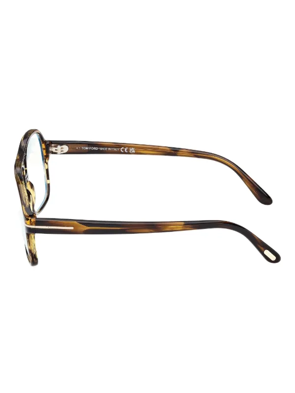 TOM FORD サングラス ブラウンフレーム TOM FORD Eyewear トータスシェル ナビゲーターフレーム サングラス