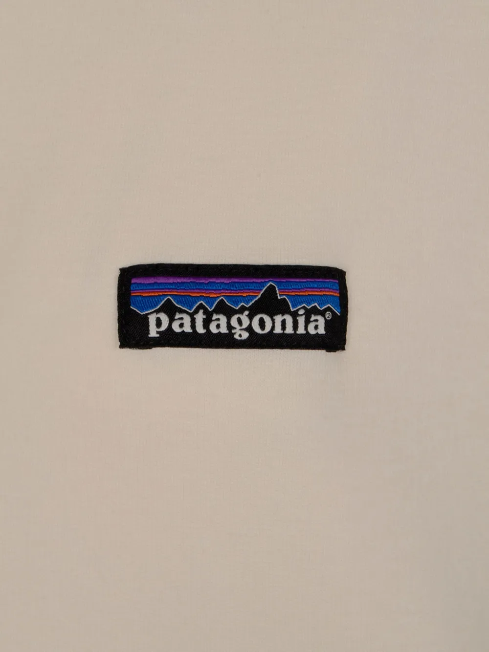 Patagonia Sweater met logopatch en rits Beige