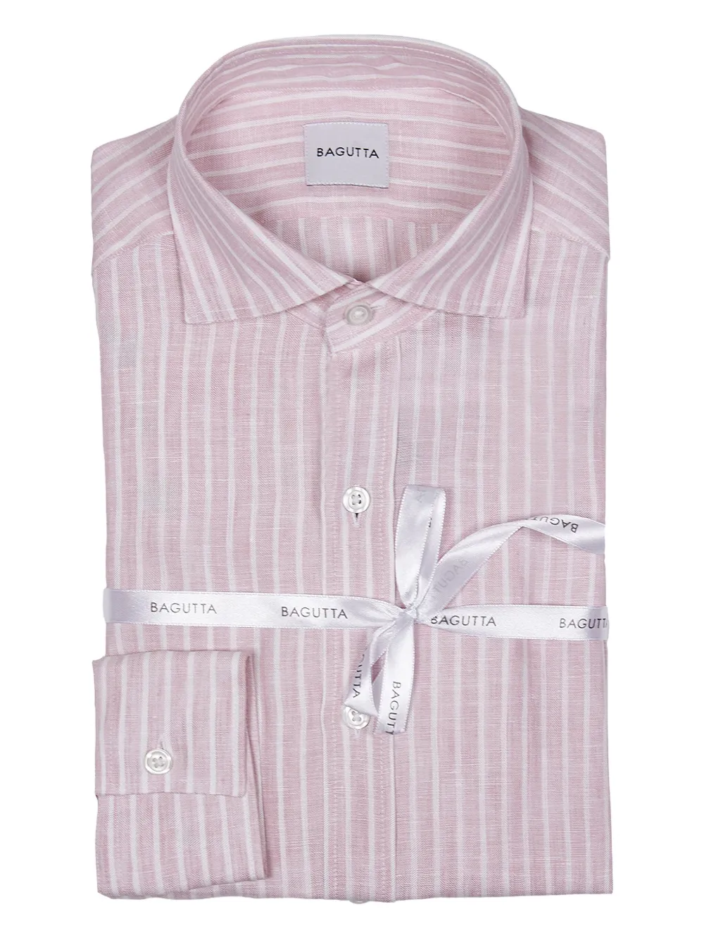 Bagutta striped button-up shirt | Pink | Image 1