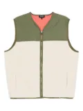 A.P.C. fleece-paneled zip-up vest - Neutrals