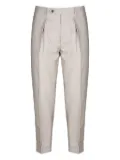 Berwich pleated tapered trousers - Grey