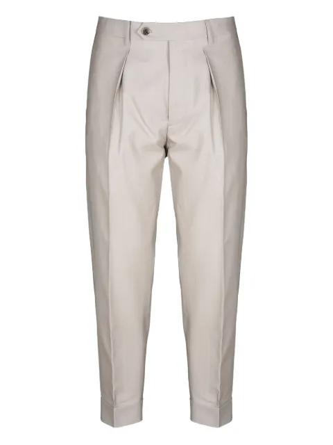 Berwich pleated tapered trousers