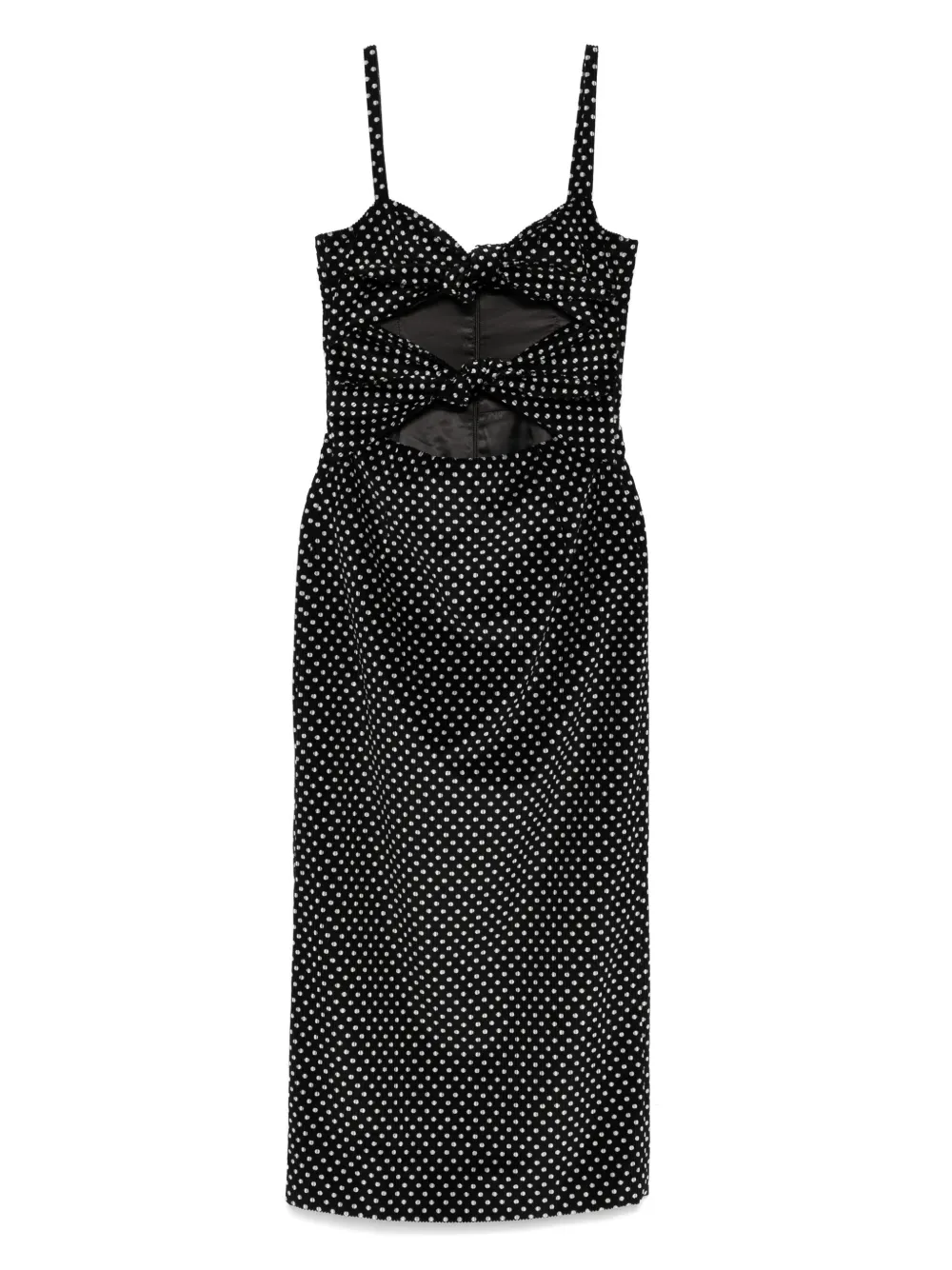 Racil Mia Polka-dot Midi Dress