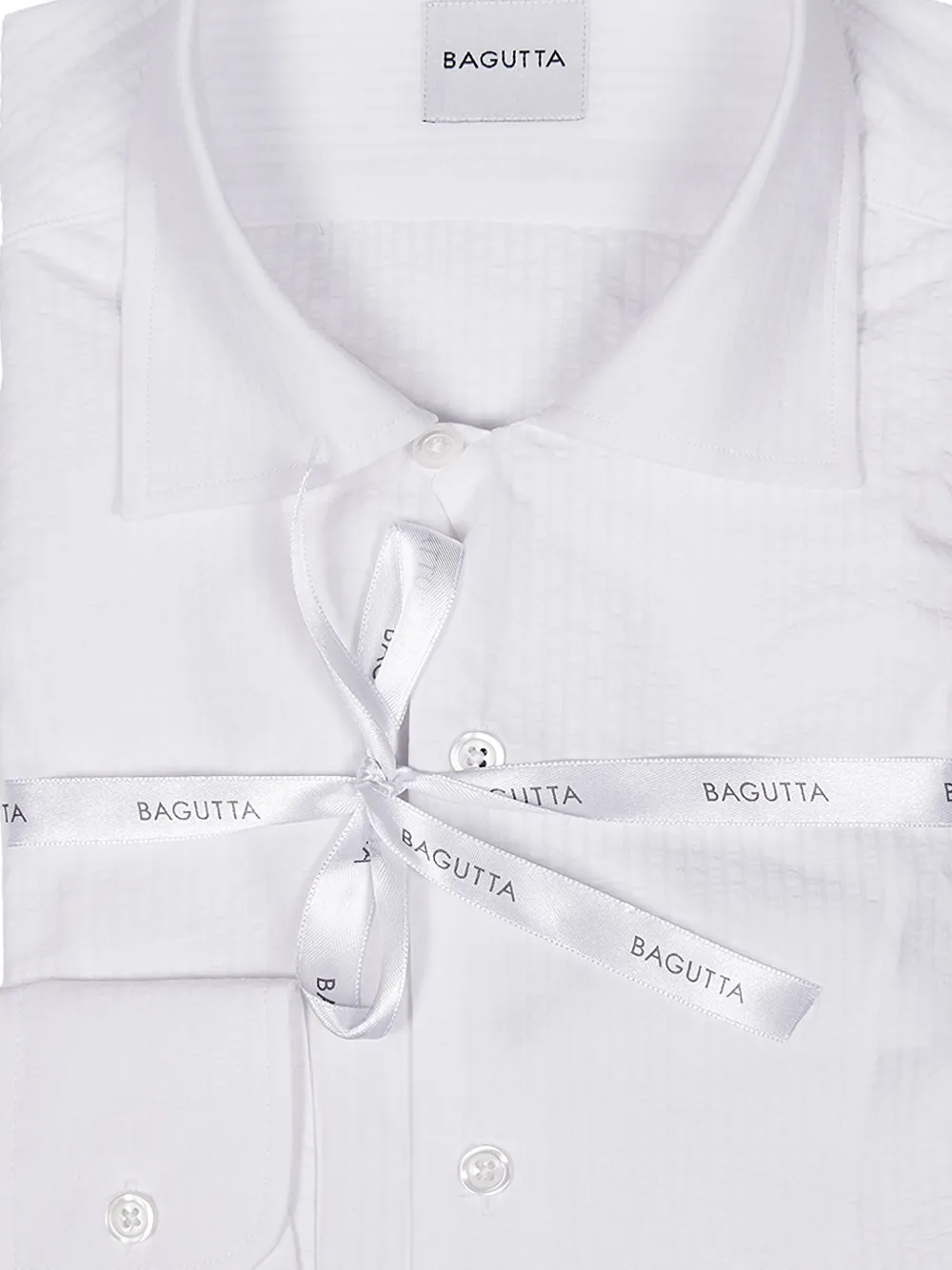 Bagutta button-down long-sleeve shirt - Wit