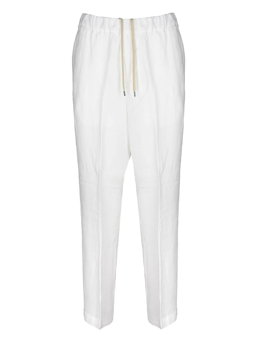 drawstring tapered trousers