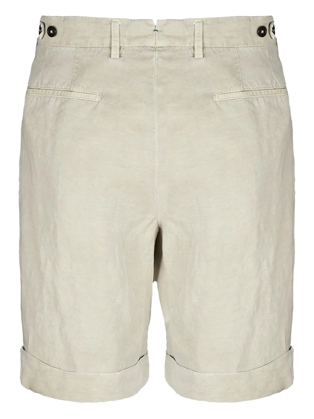 Berwich pleat-detailed linen shorts | Khaki Shorts | Image 2