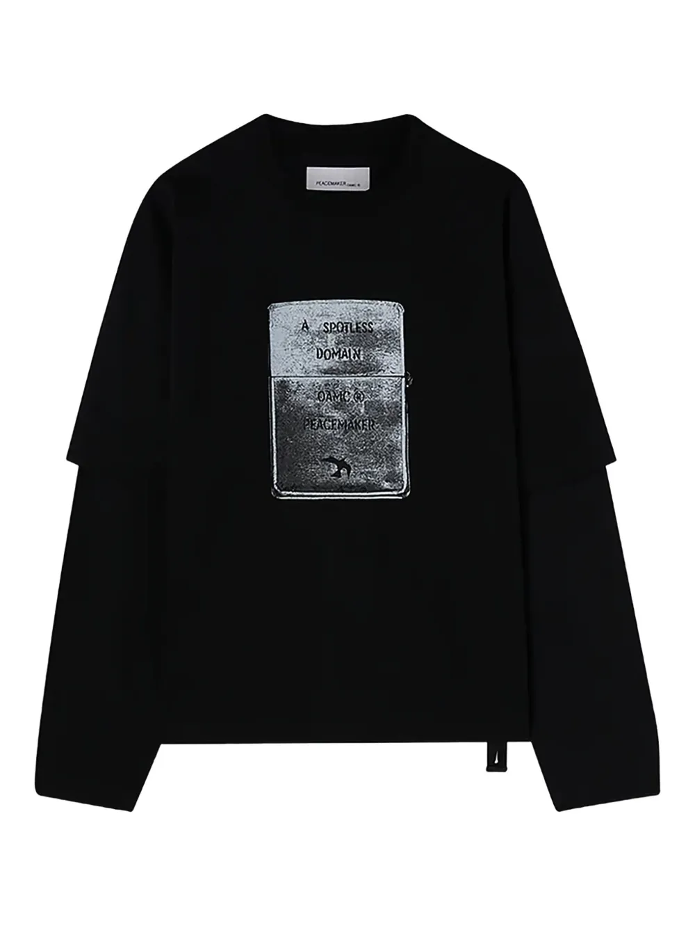 OAMC graphic-panel sweatshirt | Black | Image 1