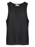 atomo factory ribbed sleeveless top - Black