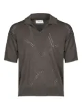 atomo factory knitted short-sleeve T-shirt - Brown