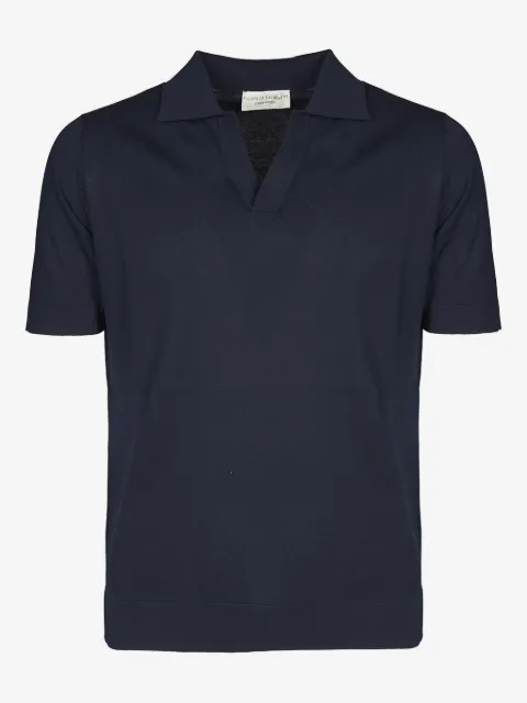 Filippo De Laurentiis T-Shirt mit Poloshirtkragen