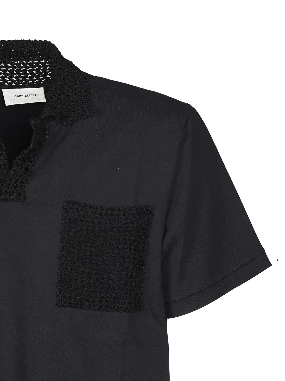 atomo factory crochet-trim polo shirt | Image 2