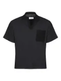 atomo factory crochet-trim polo shirt - Black