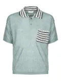 atomo factory striped-trim polo shirt - Green