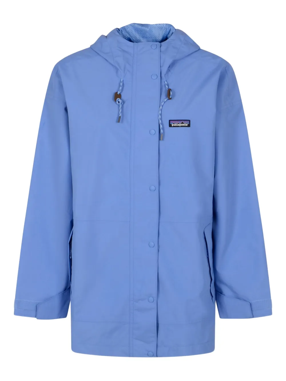 Patagonia hooded button-fastening jacket Blauw