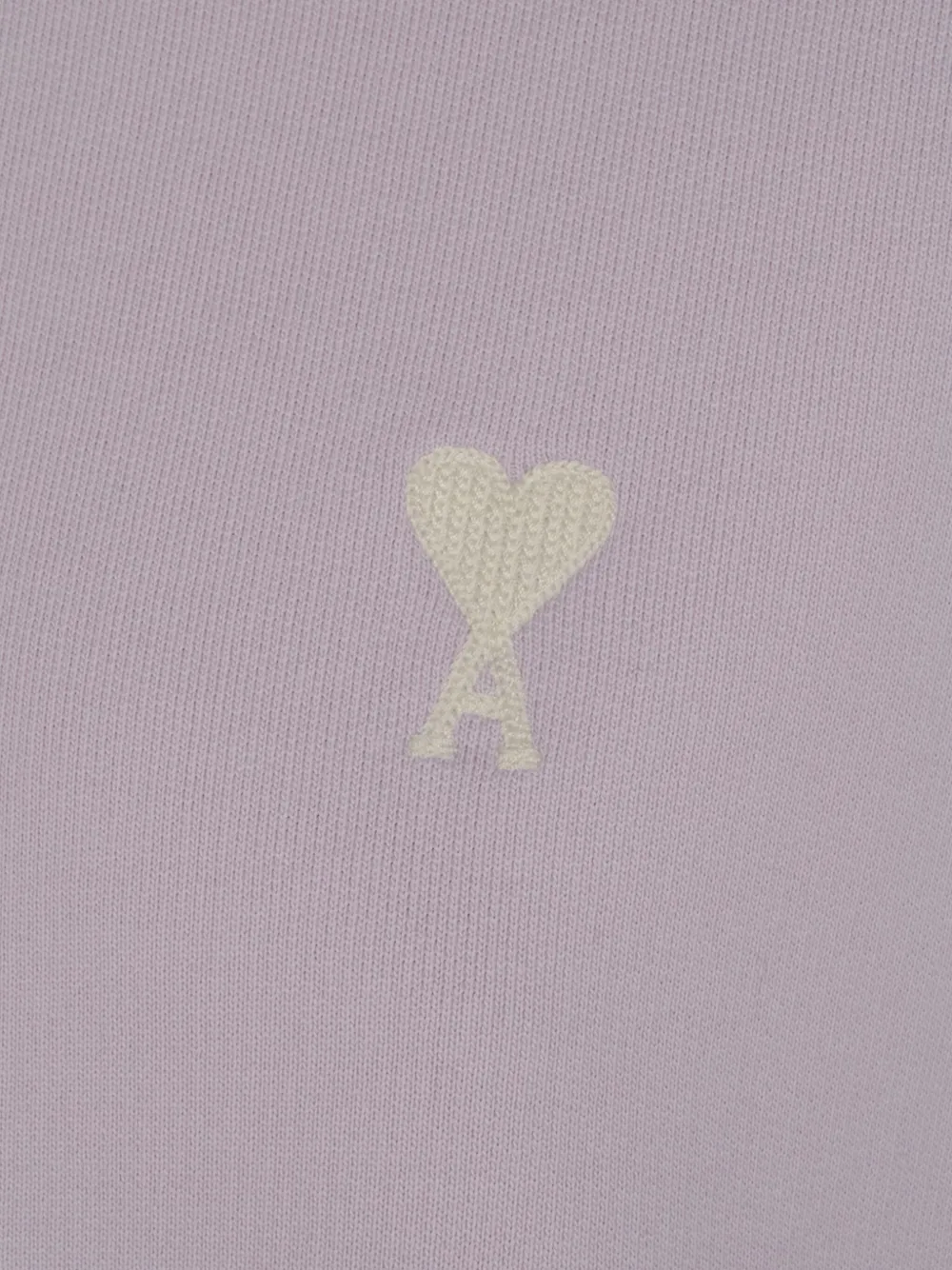AMIRI Ami De Coeur katoenen T-shirt met lange mouwen Paars