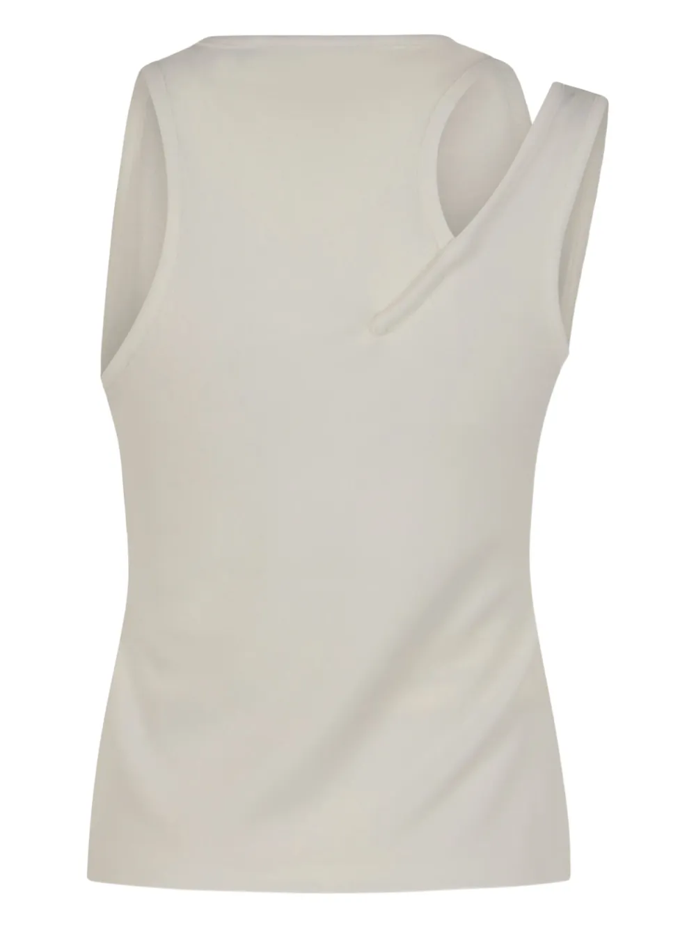 Christopher Esber cut-out ribbed top Wit