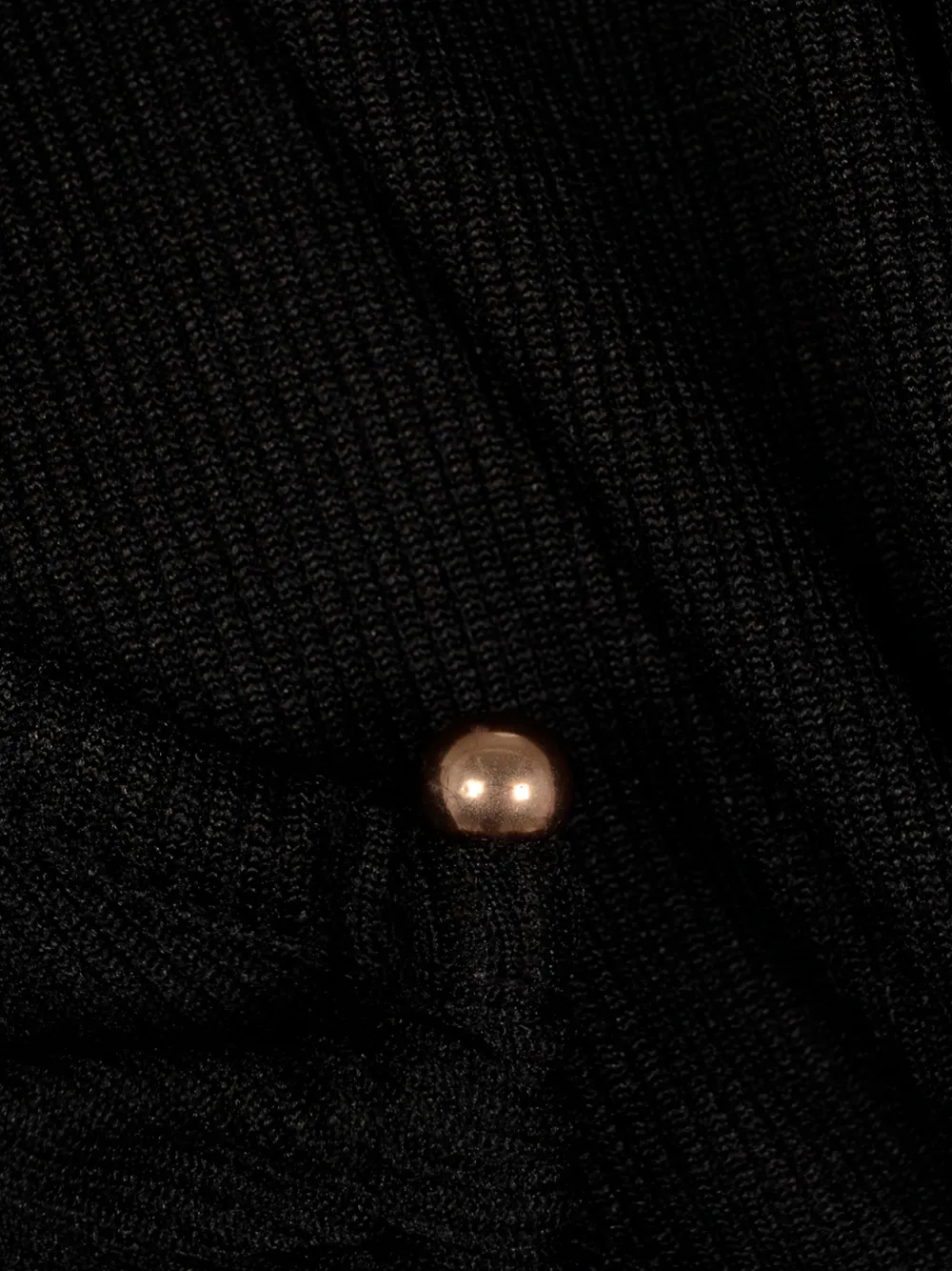 Christopher Esber cut-out ribbed top Zwart