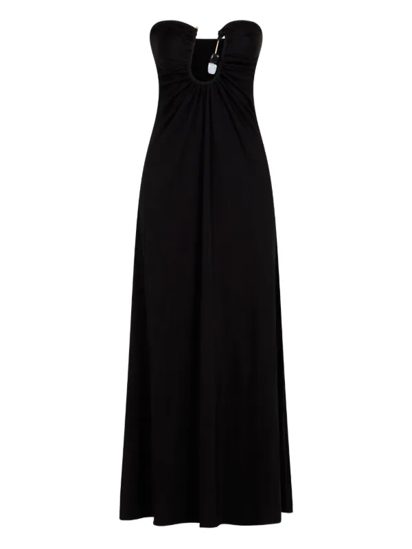 Christopher Esber Helix Crystal Ribbed Strapless Dress - Black Christopher Esber Helix Crystal Ribbed Strapless Dress - Black