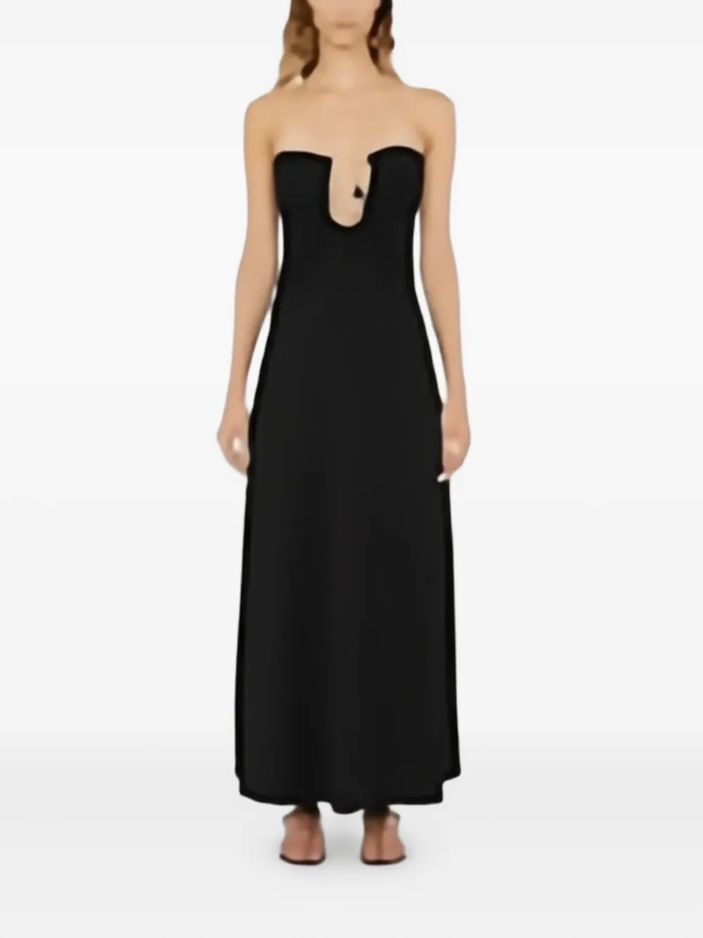 Christopher Esber Strapless jurk verfraaid met stenen Zwart