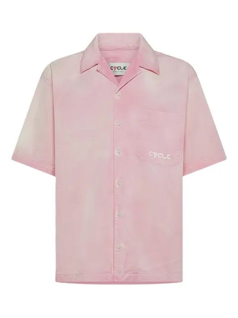 Cycle short-sleeve logo-printed shirt