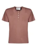 AMARÁNTO button-placket T-shirt - Red