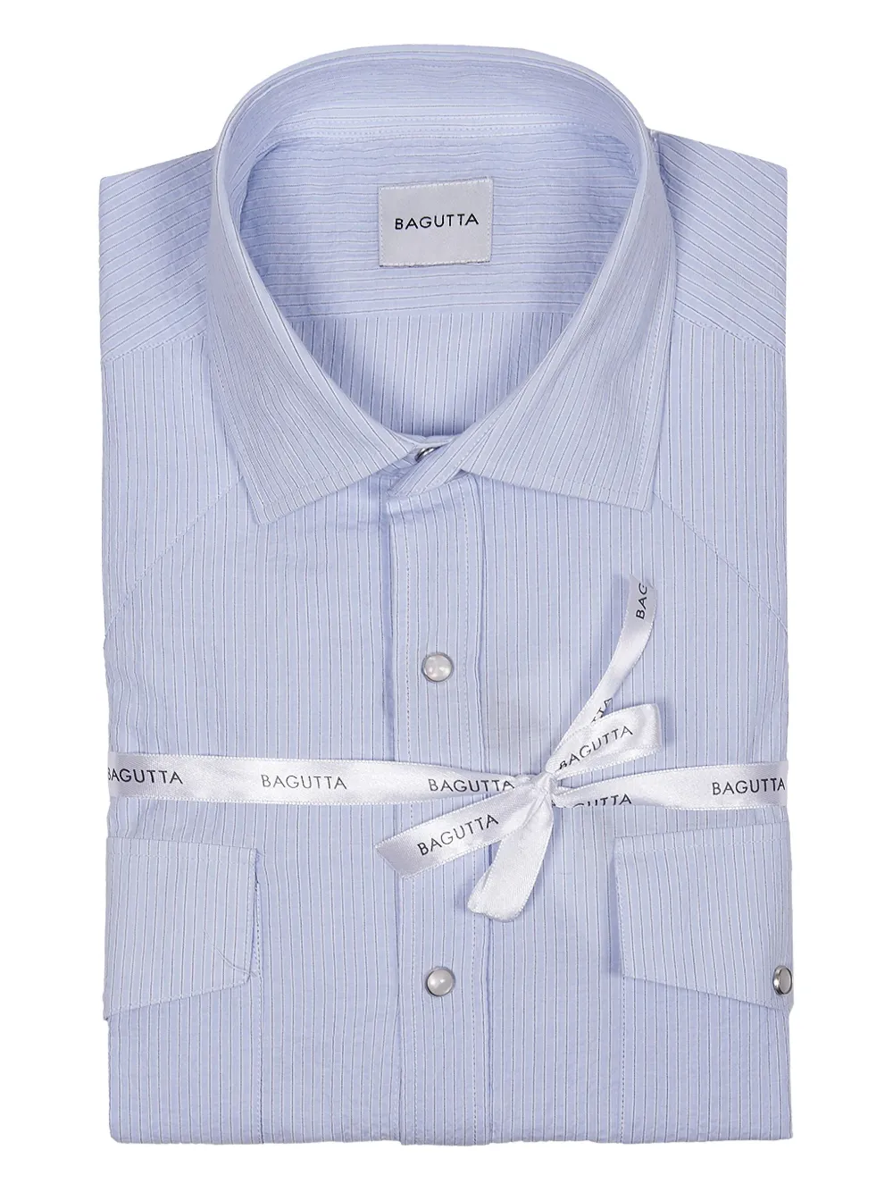 Bagutta striped button-up shirt | Blue | Image 1