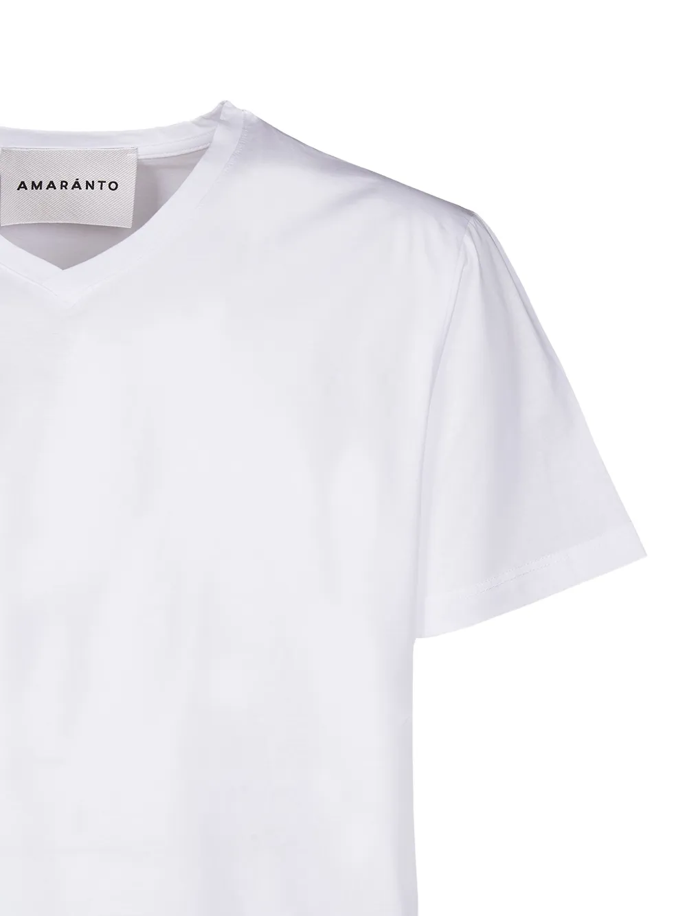 AMARÁNTO V-neck short-sleeve T-shirt - Wit