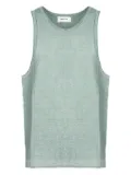 atomo factory ribbed sleeveless tank top - Green