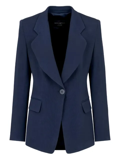 Emporio Armani single-button notched-lapel jacket