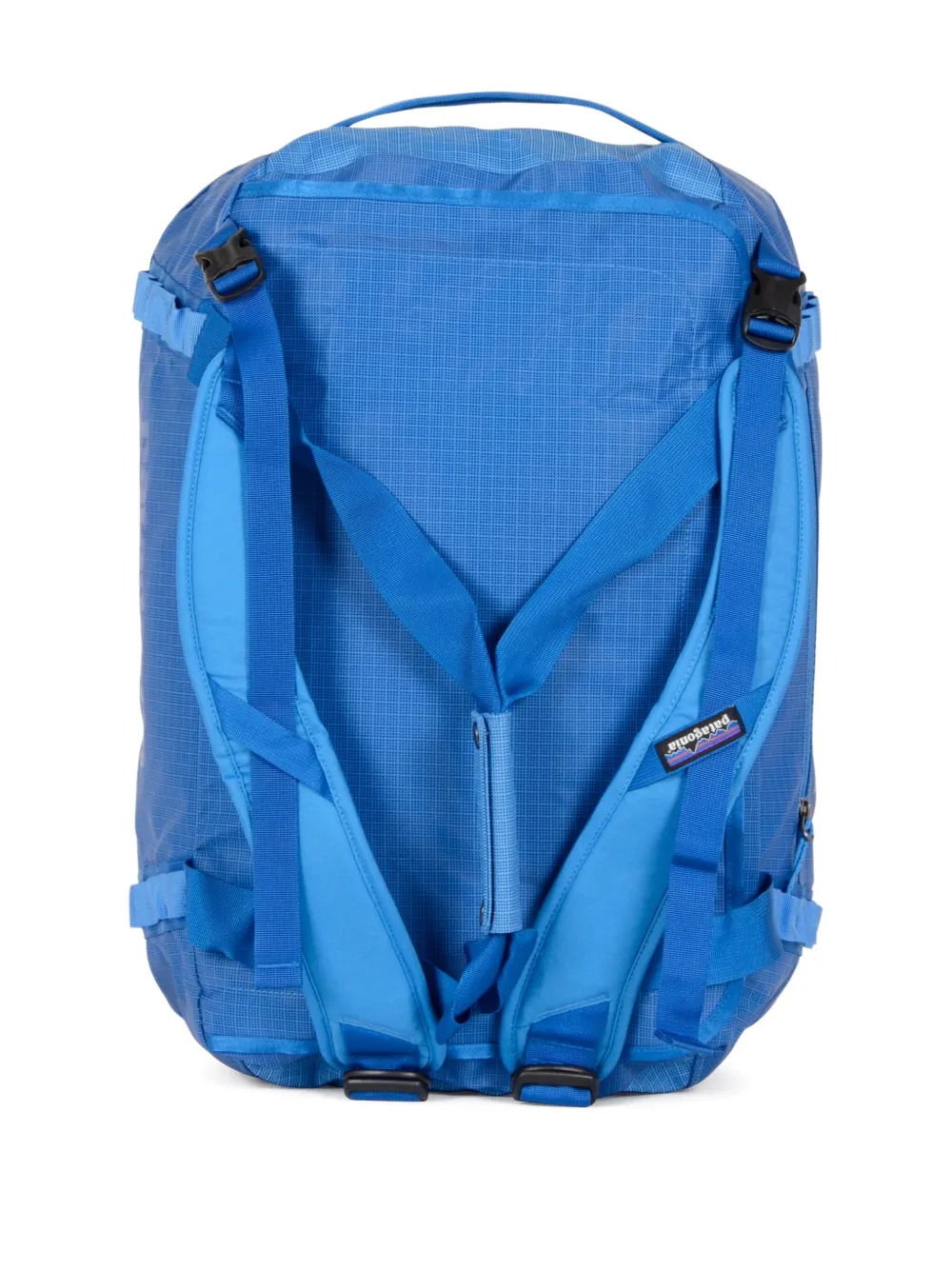 Patagonia Duffeltas met rasterpatroon Blauw