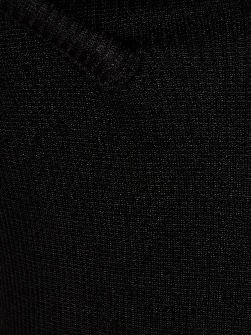 Christopher Esber one-shoulder ribbed top Zwart
