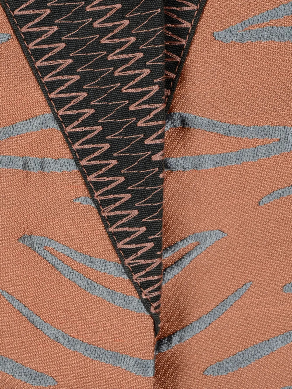 Giorgio Armani Short Jacket In A Jacquard Silk Blend In Brown