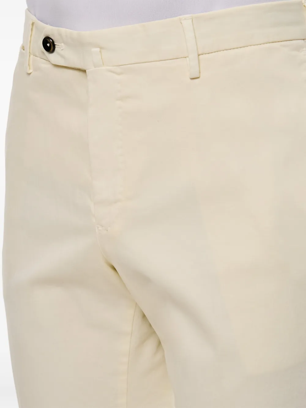 PT Torino Broek met rits en knopen Beige