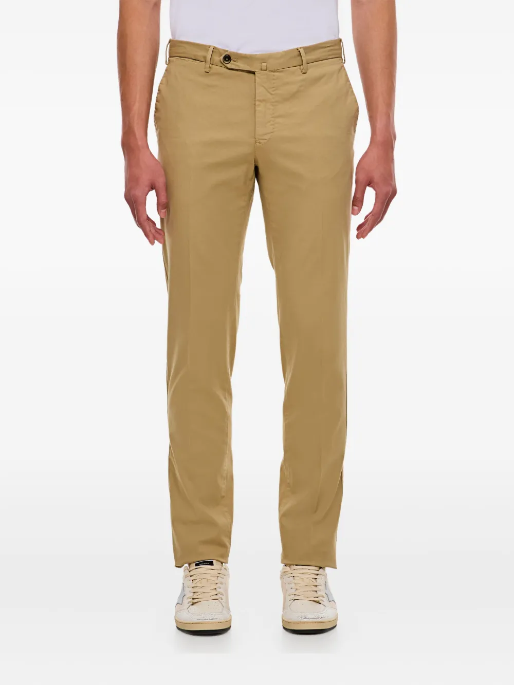 PT Torino flat-front regular trousers Beige