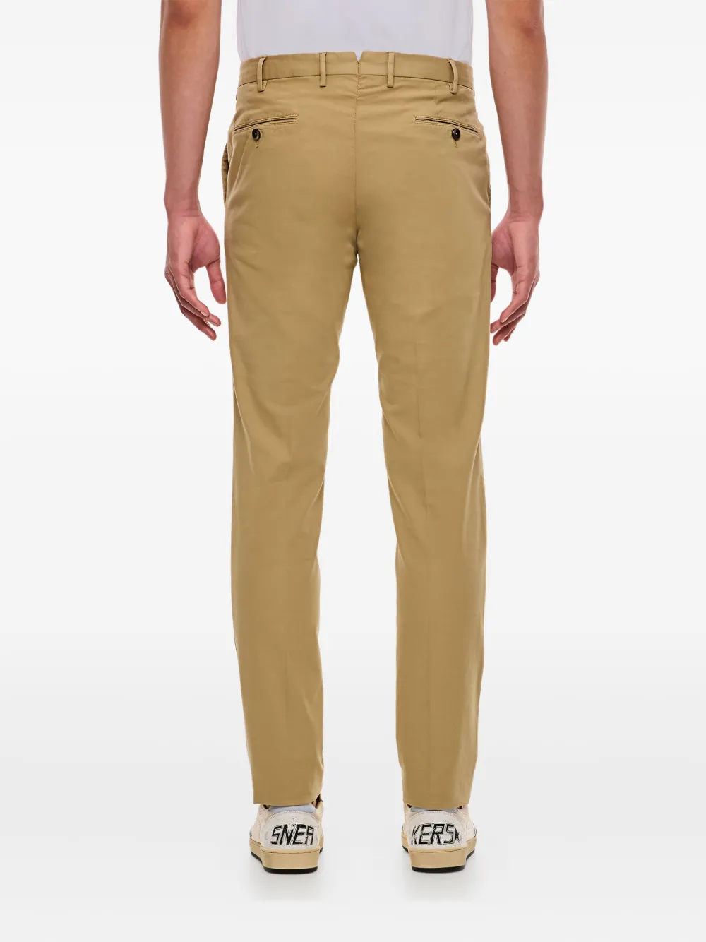 PT Torino flat-front regular trousers Beige