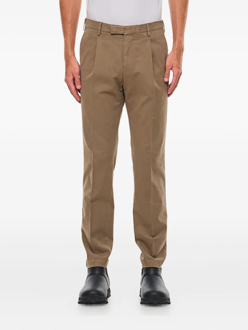 PT Torino pleated-front regular trousers Bruin