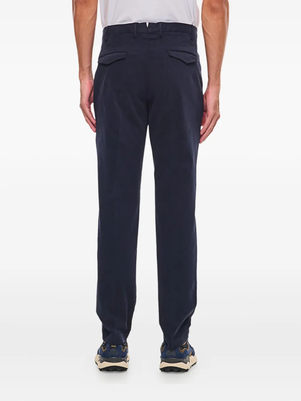 PT Torino pleated-front regular trousers Blauw
