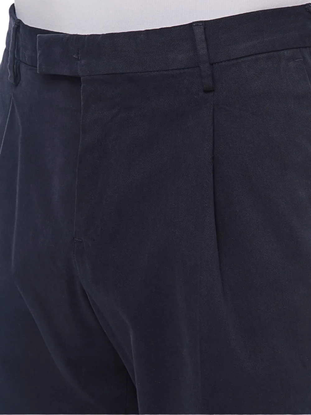 PT Torino pleated-front regular trousers Blauw