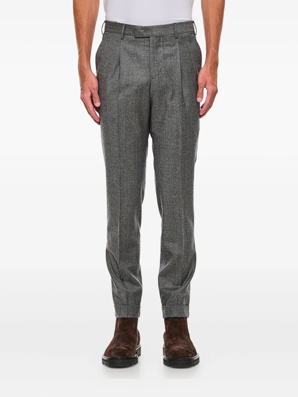 Pt Torino Pleated Virgin-wool Trousers
